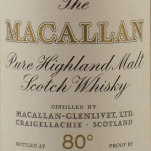MACALLAN GLENLIVET 1960 80 PROOF