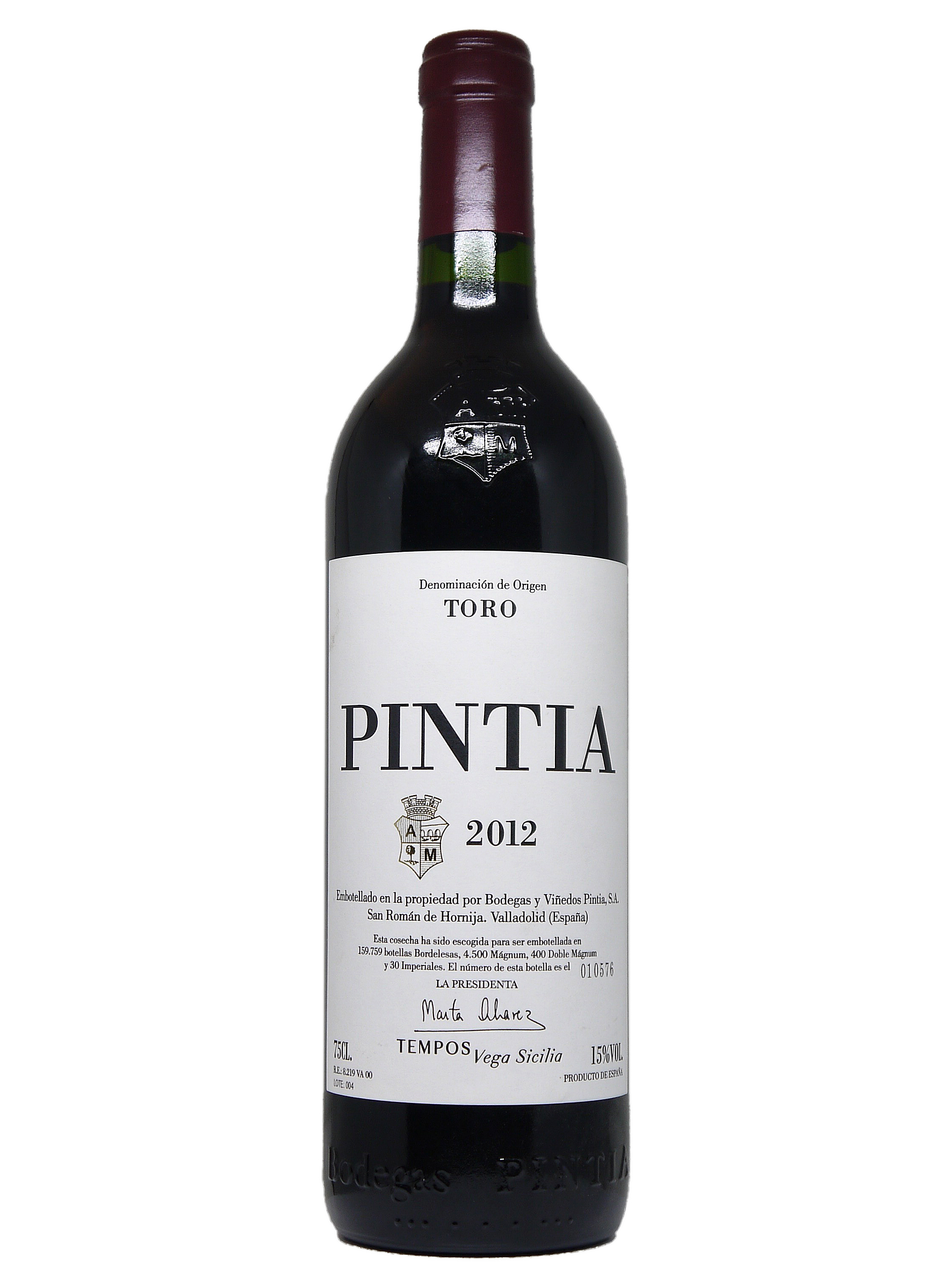 Vega Sicilia Pintia 2012 Vega Sicilia Pintia 2012 Toro