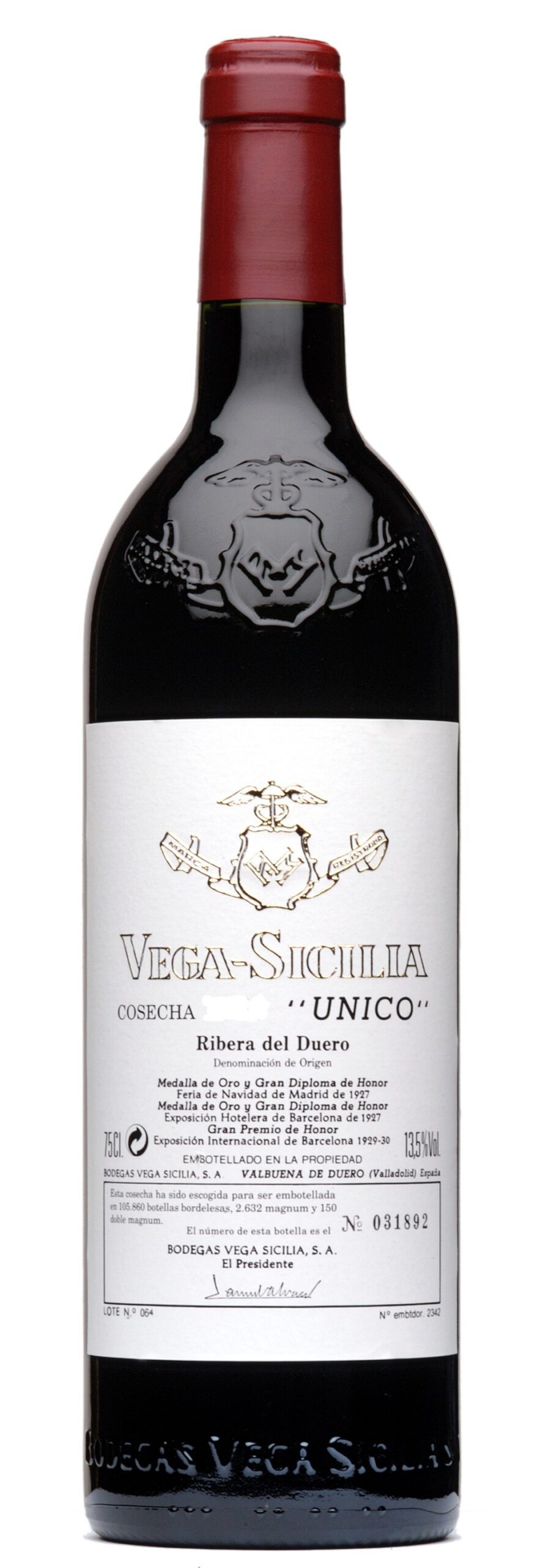 Vega Sicilia Unico 1966
